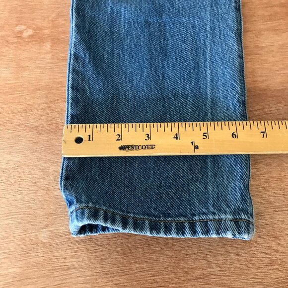 Levi's 501CT Jeans Men 34x27 Blue Low Rise Distressed Button Fly Medium Wash - Picture 7 of 14